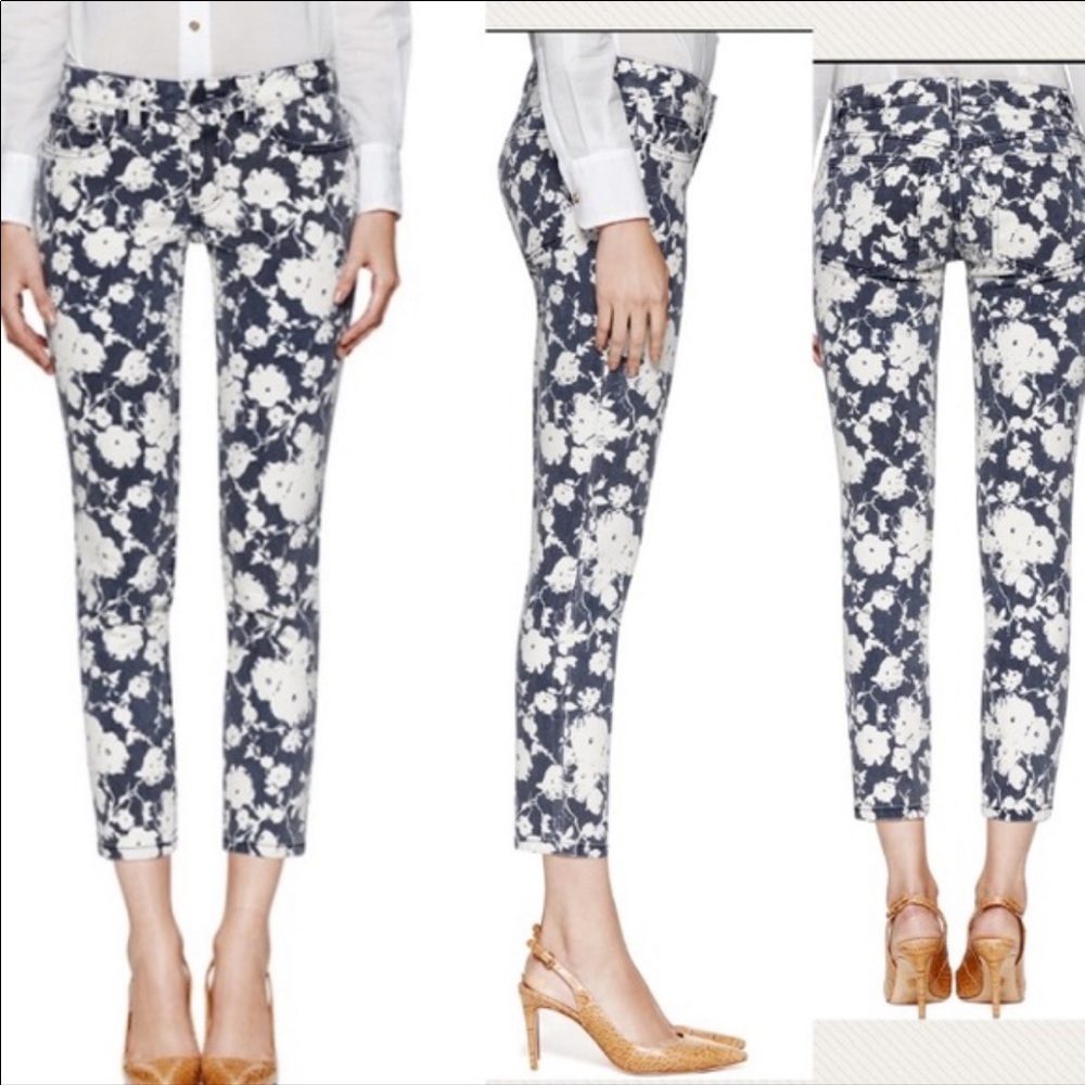 Tory Burch Alexa Cropped Skinny Jeans